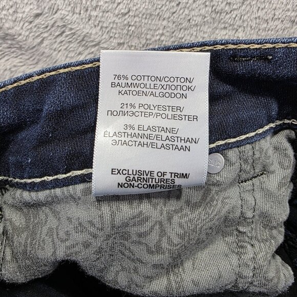 Silver Jeans Co Suki High Capri Jeans Womens W31 L24 Dark Wash Super Stretch - Picture 7 of 11